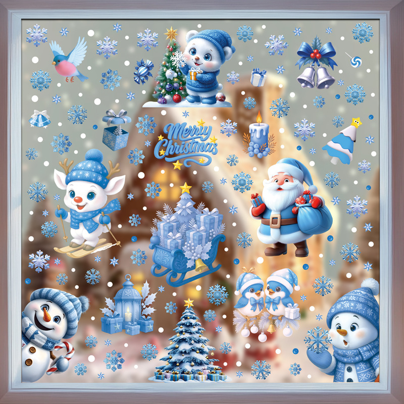 1Set Christmas Snowflake Windo - Snowflake Window Decal 리뷰 및 가격