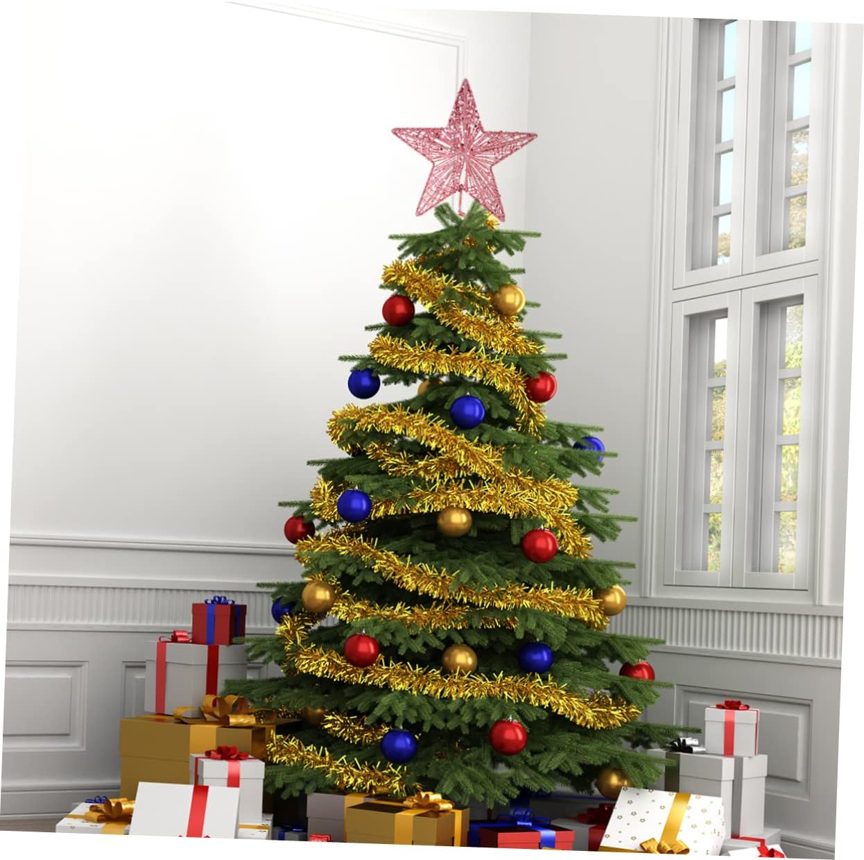 Christmas Pink Pentagon Top St - Star Tree Topper 리뷰 및 가격