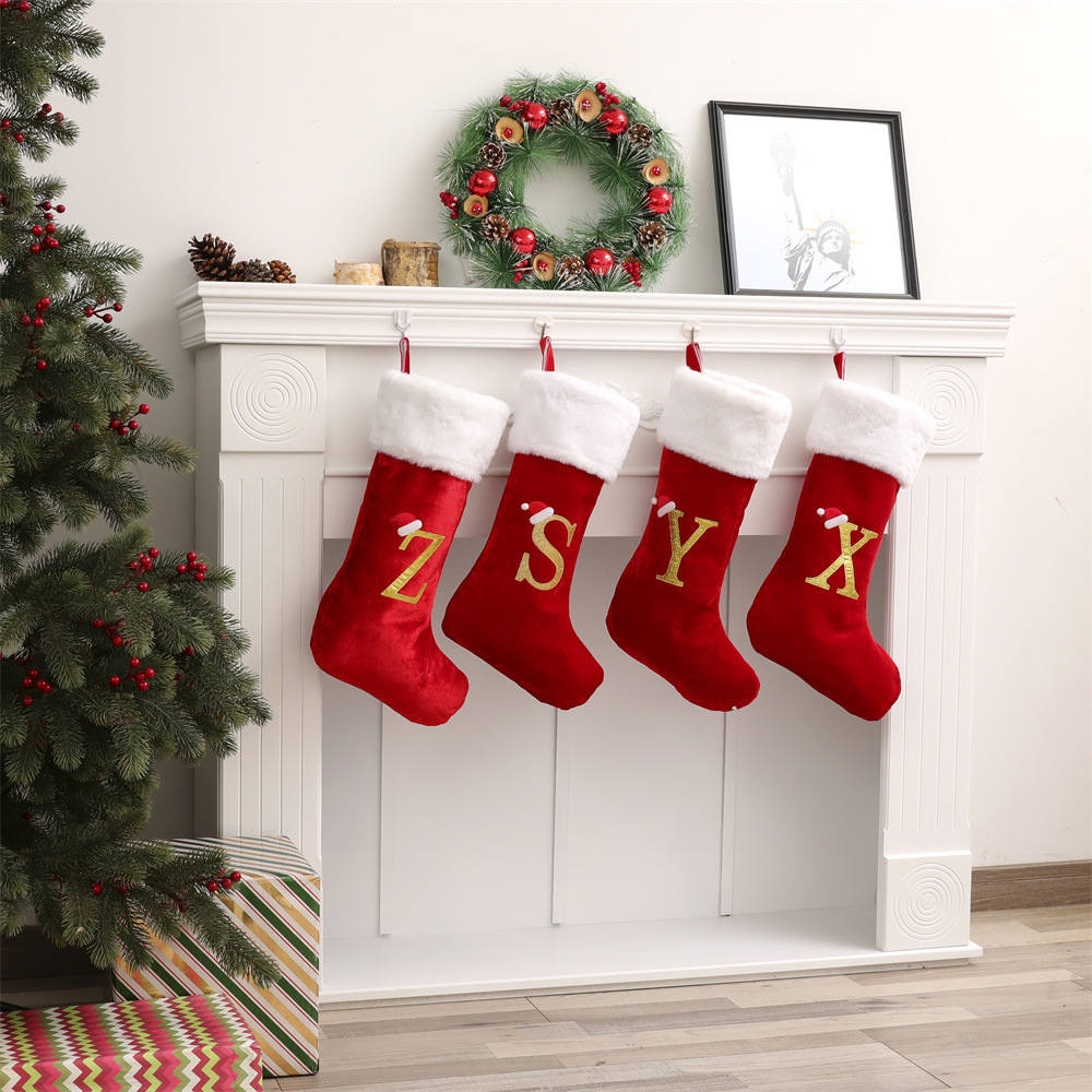 New Creative Alphabet Christma - Christmas Stocking Hanging 리뷰 및 가격