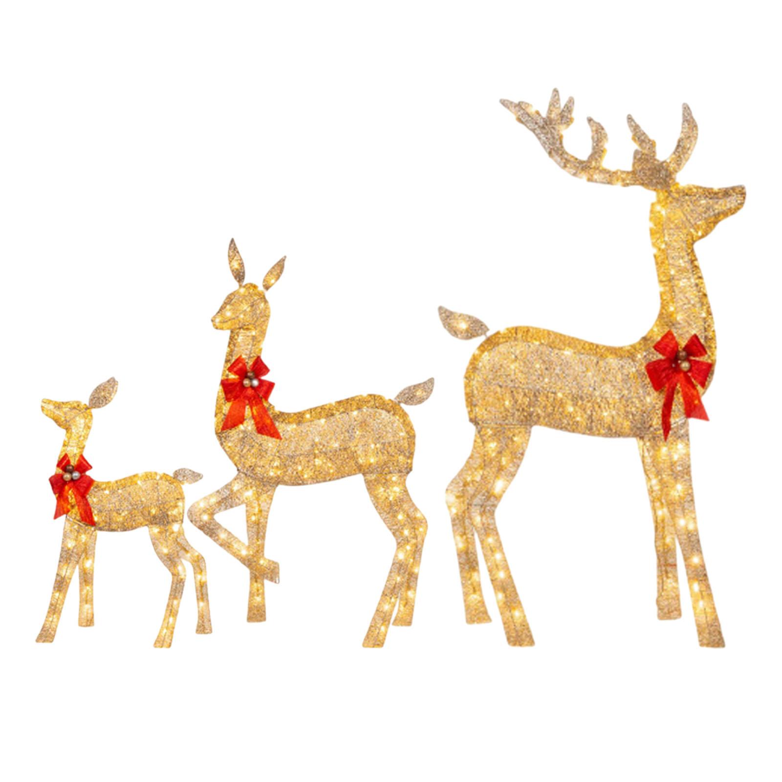 Christmas Lighted Reindeers Fa - Christmas Lights Outdoor 리뷰 및 가격