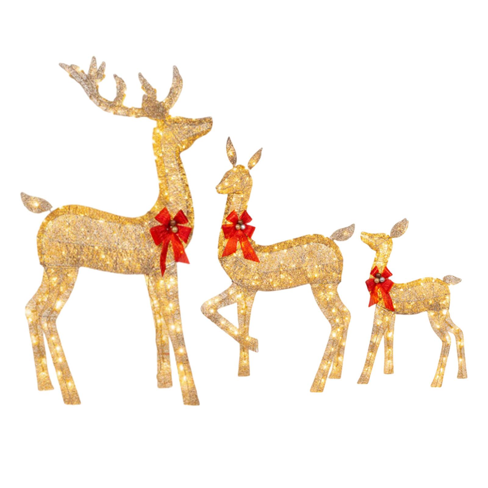 Christmas Lighted Reindeers Fa - Christmas Lights Outdoor 리뷰 및 가격