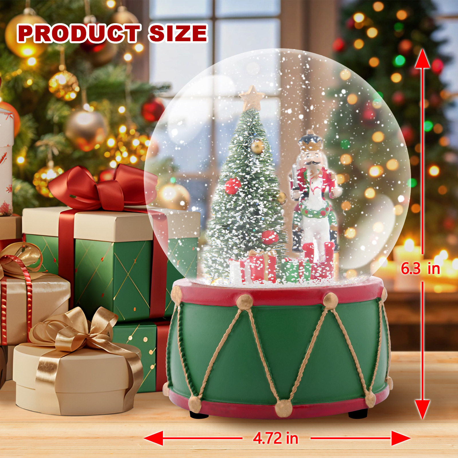Christmas Music Snow Globe wit - Snow Globe Musical 리뷰 및 가격