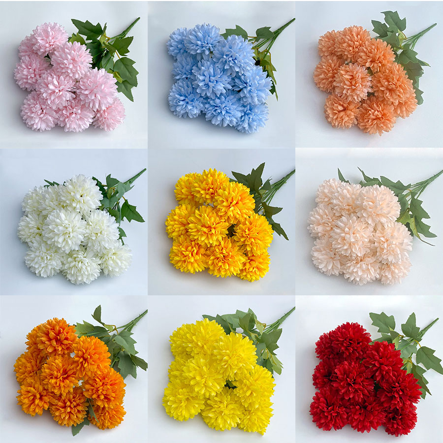 Artificial Flower Bouquet Chry - Christmas Wreath Fake 리뷰 및 가격
