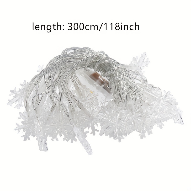 3m LED Snowflake Curtain Light - Led Fairy String Lights 리뷰 및 가격