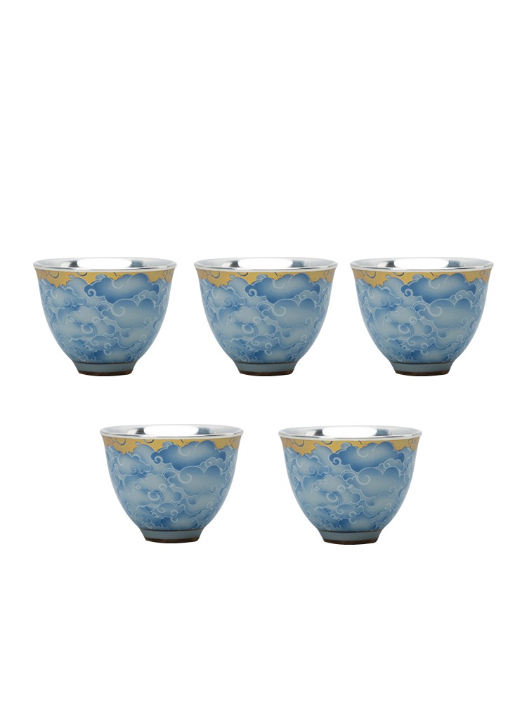 Porcelain wrapped silver cup,  - Gift Box Wrap Set 리뷰 및 가격