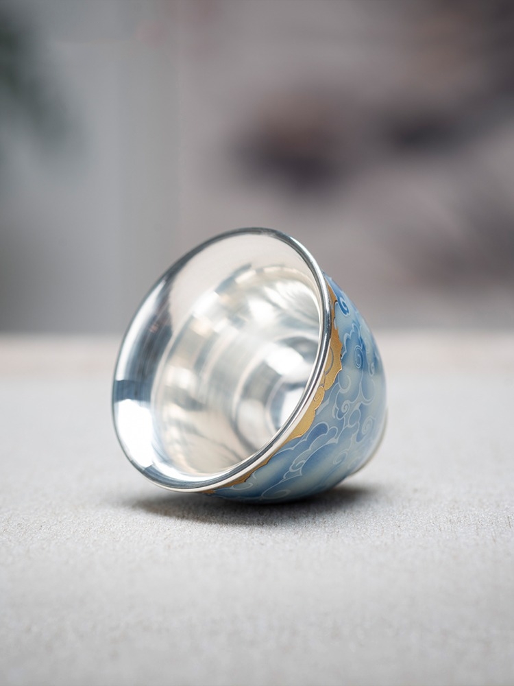 Porcelain wrapped silver cup,  - Gift Box Wrap Set 리뷰 및 가격