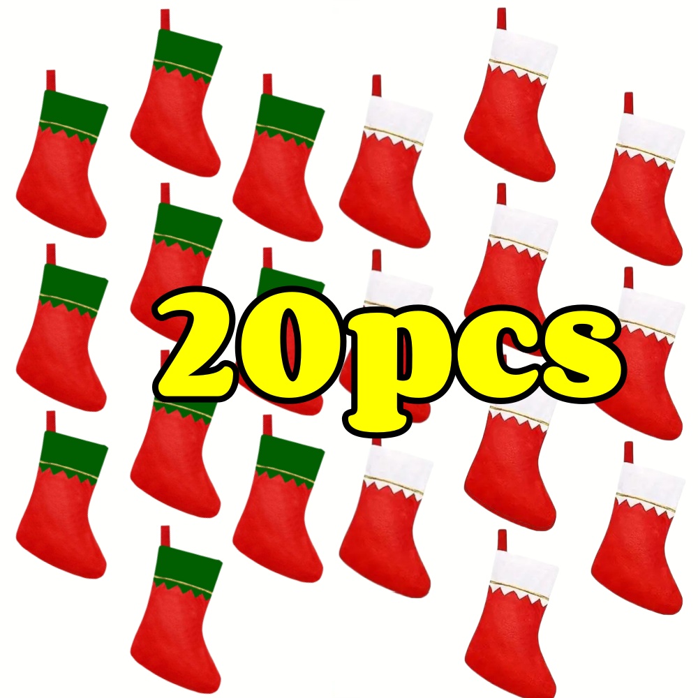 12pcs Red Felt Christmas Stock - Christmas Stocking Hanging 리뷰 및 가격