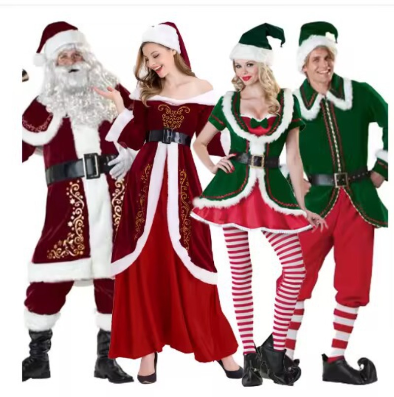 Santa Claus Costume Women Men  - Elf Costume Christmas 리뷰 및 가격