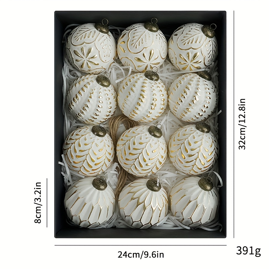 12PC 8cm Antique Plastic Chris - Ornament Ball Set 리뷰 및 가격