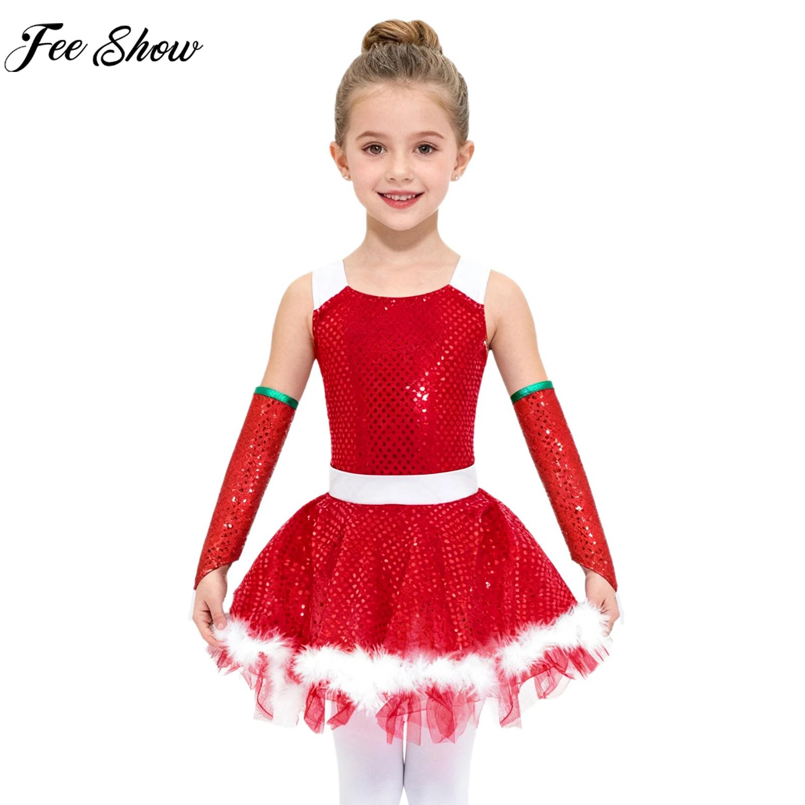 Kids Girls Christmas Figure Sk - Elf Costume Christmas 리뷰 및 가격