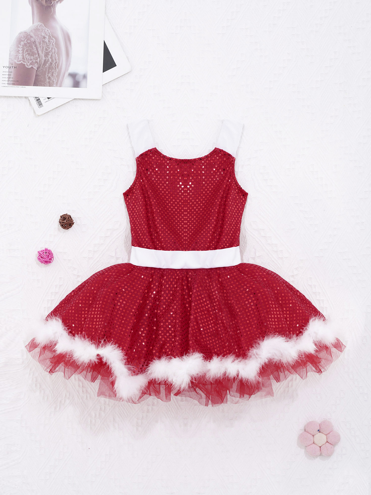 Kids Girls Christmas Figure Sk - Elf Costume Christmas 리뷰 및 가격