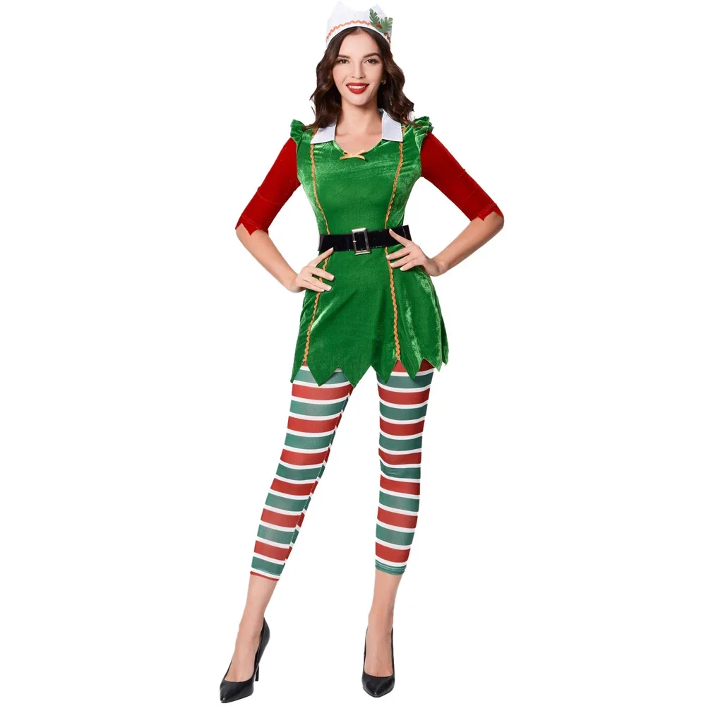 Lady Santa Claus' Elf Costume  - Elf Costume Christmas 리뷰 및 가격