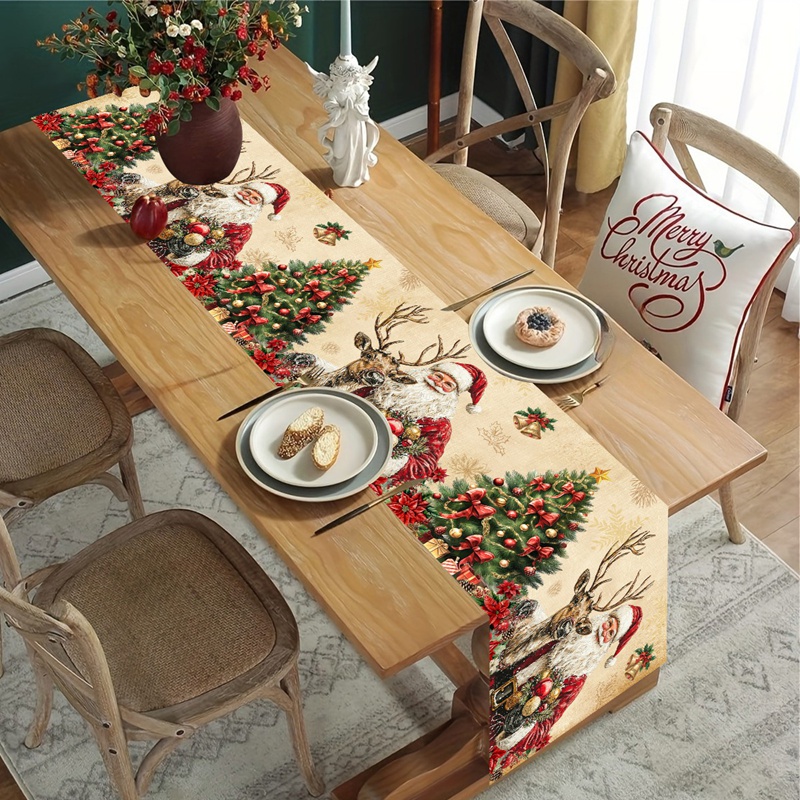 Vintage Christmas Table Runner - Christmas Table Runner 리뷰 및 가격