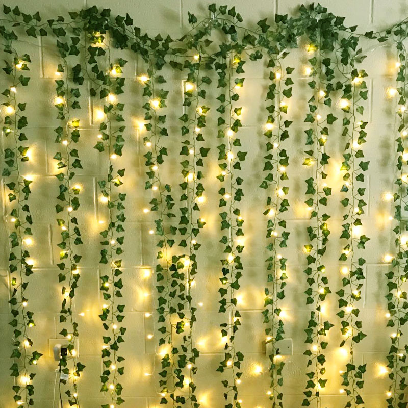 2.3m Silk Leaves Fake Creeper  - Led Fairy String Lights 리뷰 및 가격
