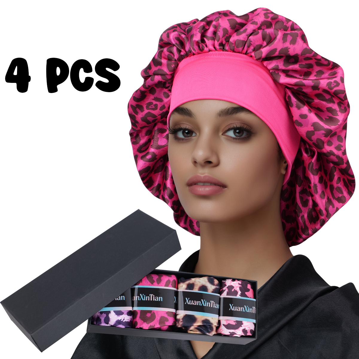 4PCS Mystery Hair Bonnet Gift  - Gift Box Wrap Set 리뷰 및 가격