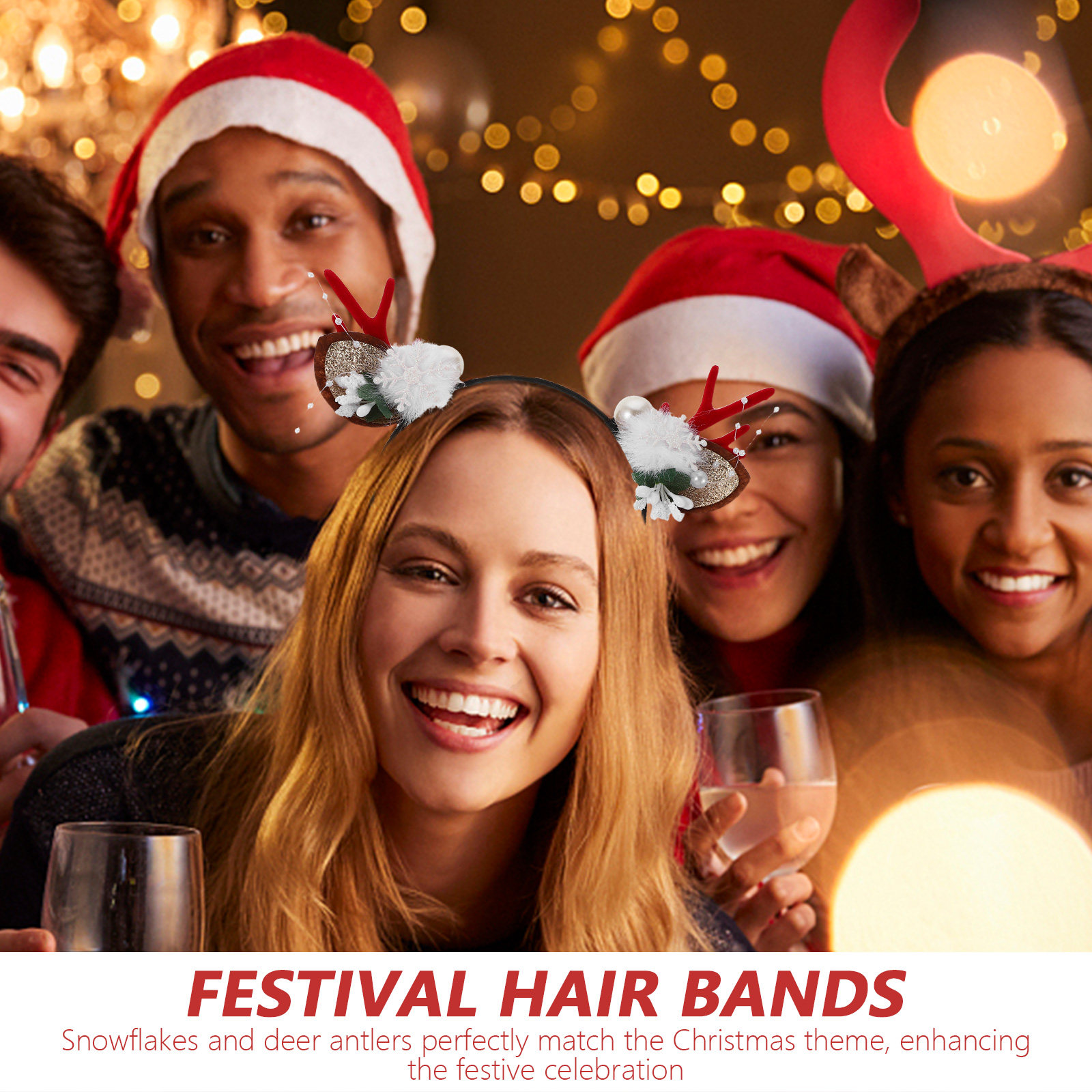 4Pcs Christmas Reindeer Antler - Reindeer Antlers Headband 리뷰 및 가격