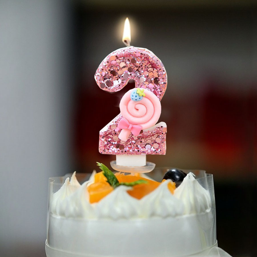 1pc Large 0-9 Numbers Pink Lol - Holiday Candle Set 리뷰 및 가격