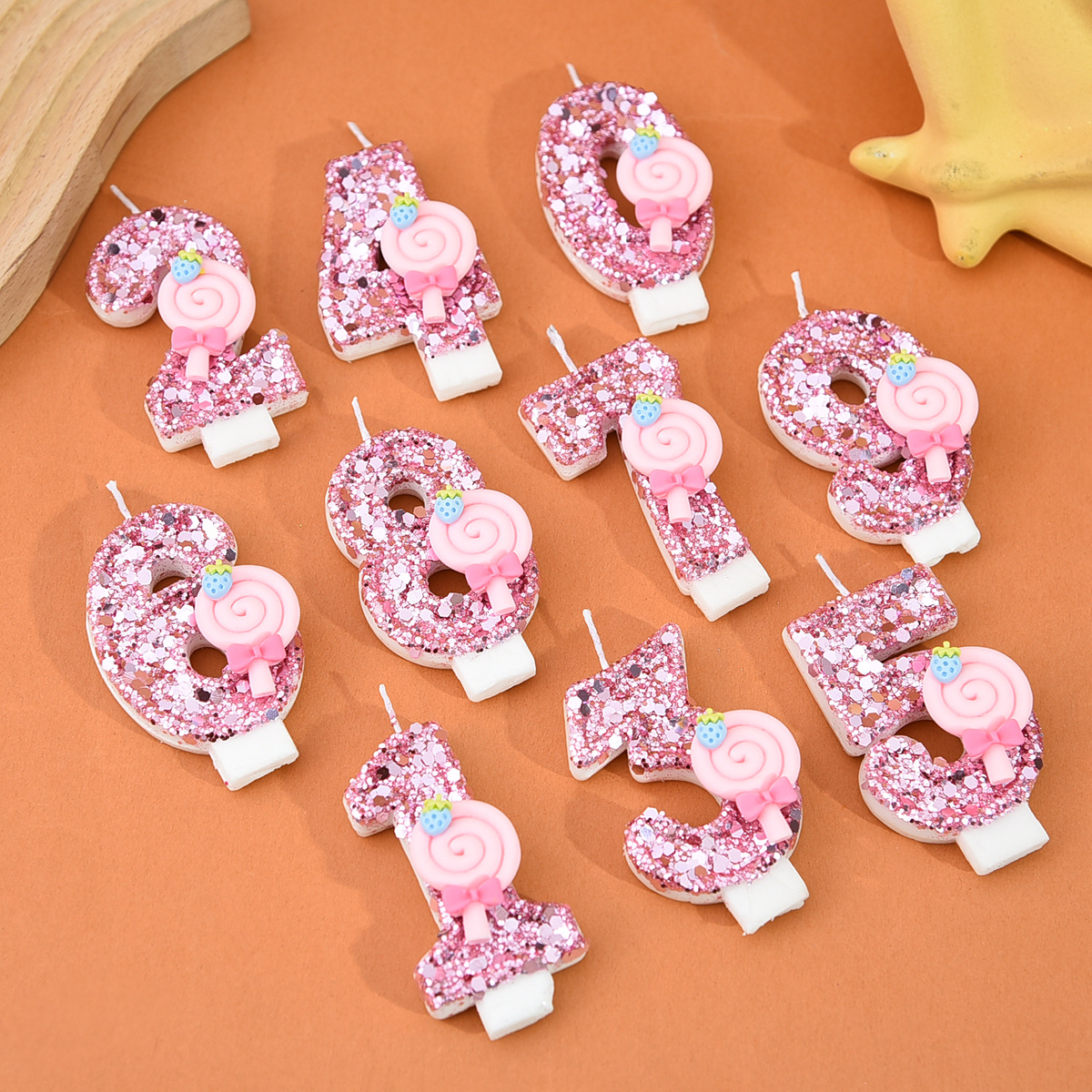 1pc Large 0-9 Numbers Pink Lol - Holiday Candle Set 리뷰 및 가격