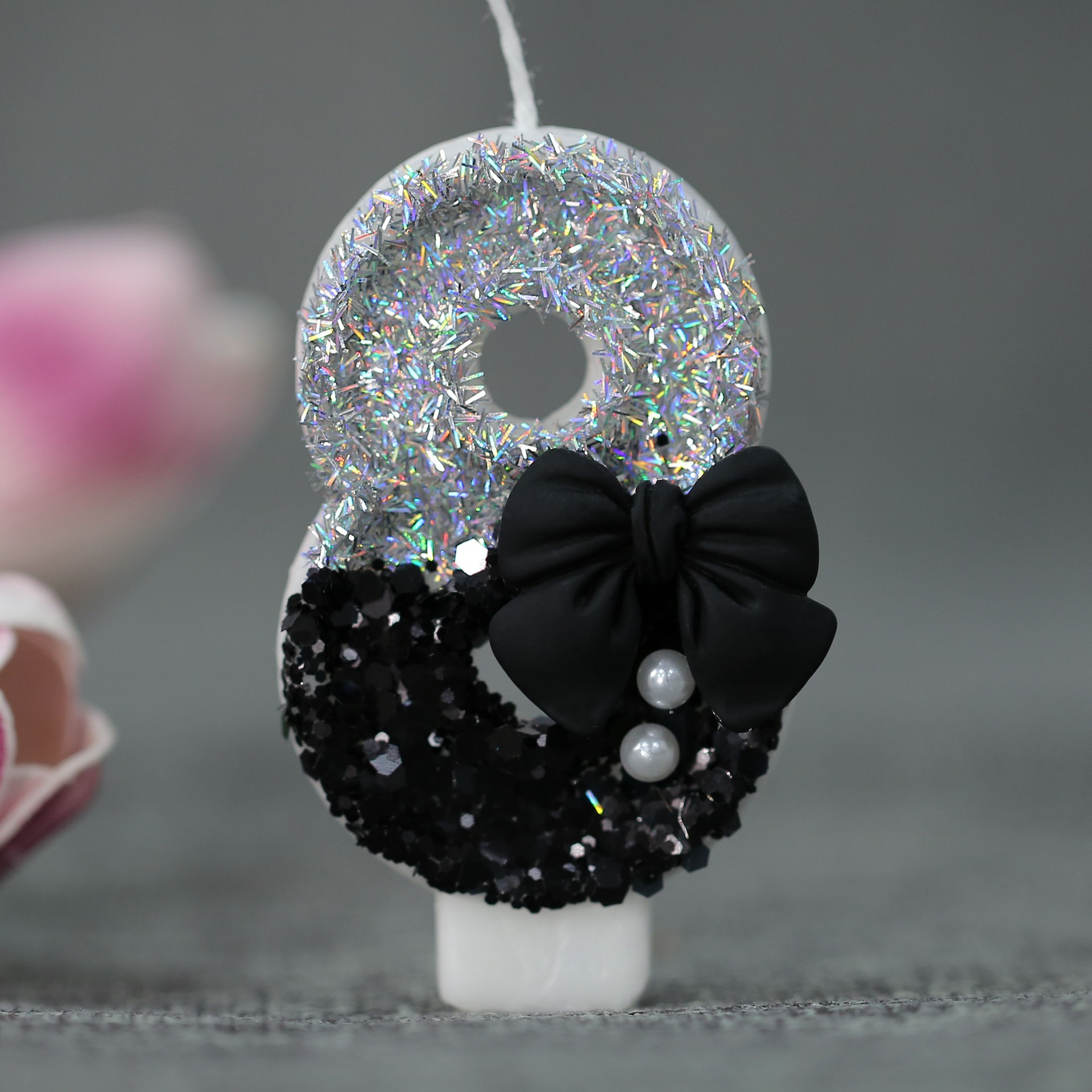Midnight Bow & Pearl 0-9 Numbe - Holiday Candle Set 리뷰 및 가격
