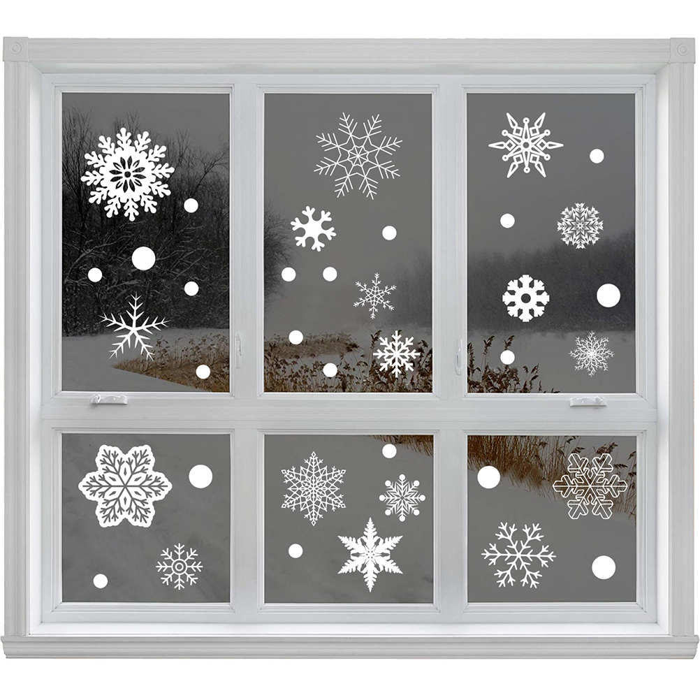 37PCS Gift Xmas Festival Suppl - Snowflake Window Decal 리뷰 및 가격
