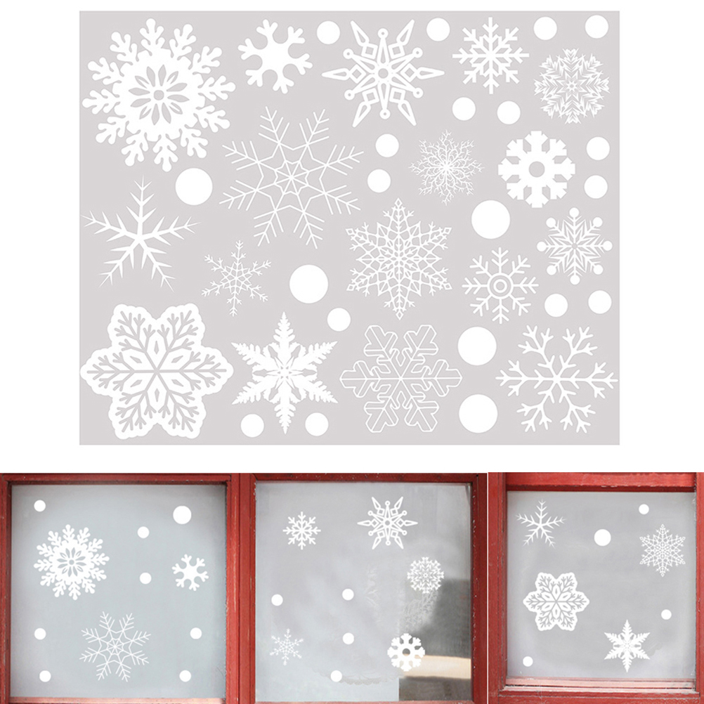 37PCS Gift Xmas Festival Suppl - Snowflake Window Decal 리뷰 및 가격
