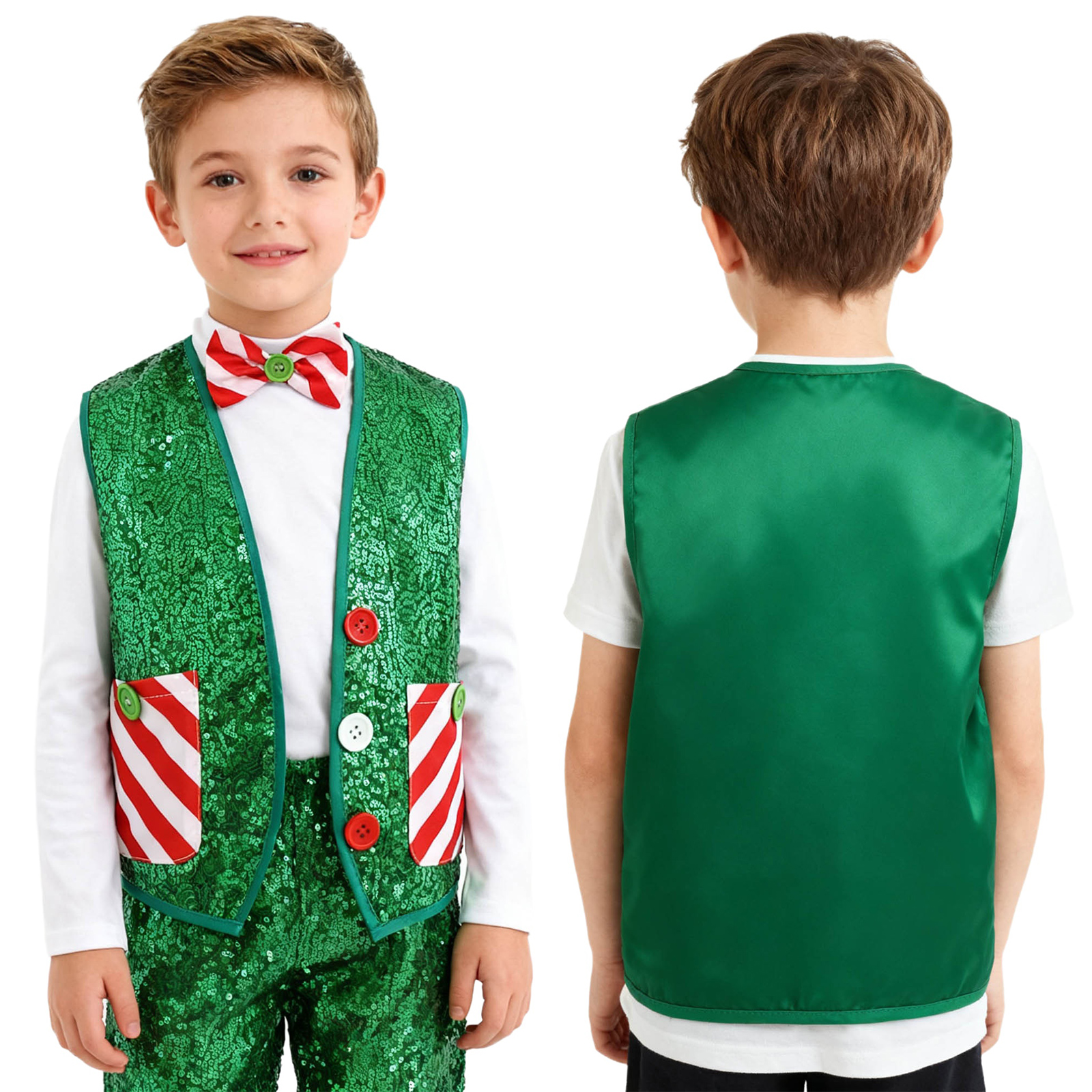 Boys Girls Christmas Shiny Seq - Elf Costume Christmas 리뷰 및 가격