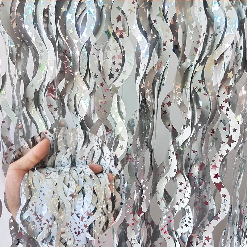 1X2M Star Colorful Rain Tinsel - Tinsel Garland Decoration 리뷰 및 가격