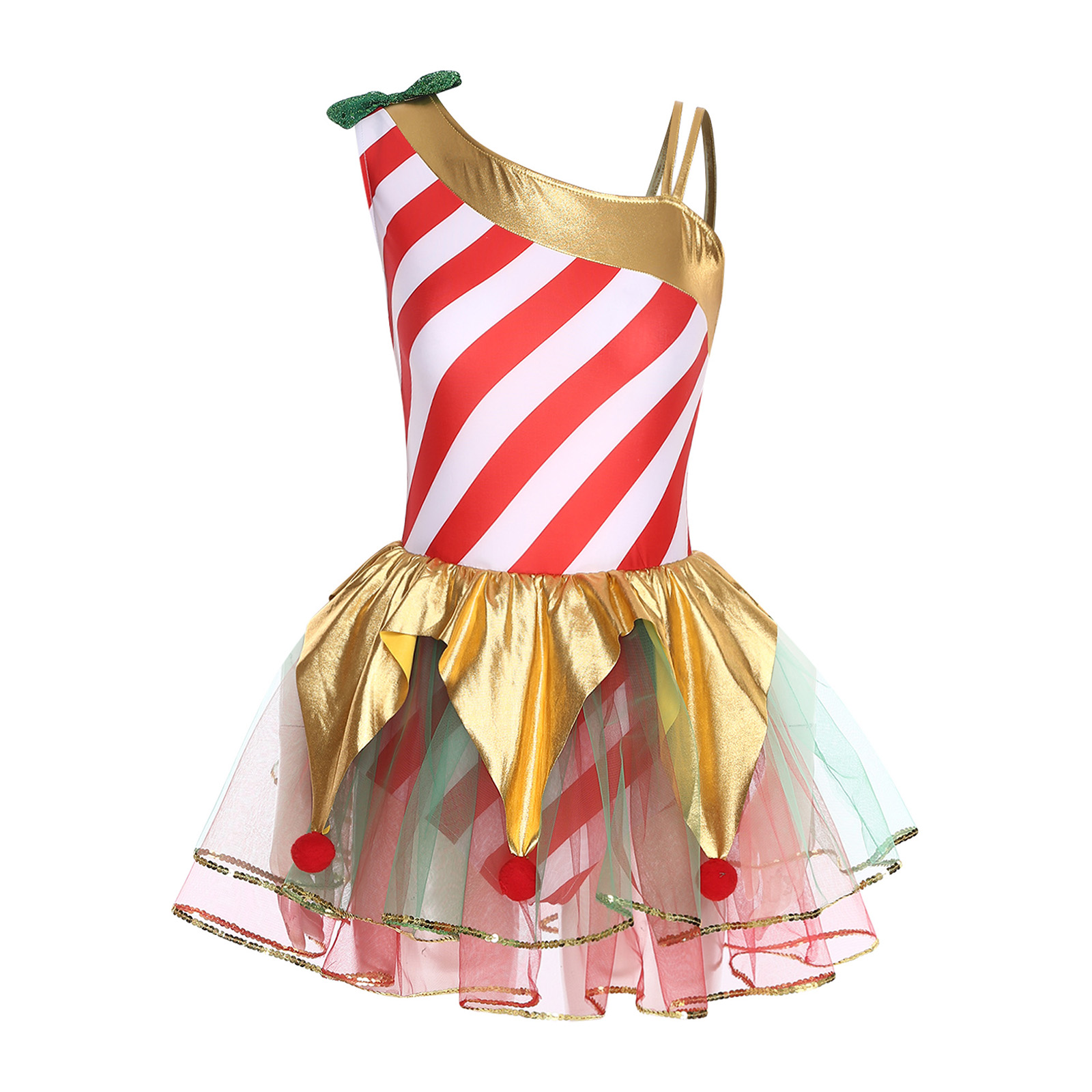 Women Christmas Candy Cane Dre - Elf Costume Christmas 리뷰 및 가격