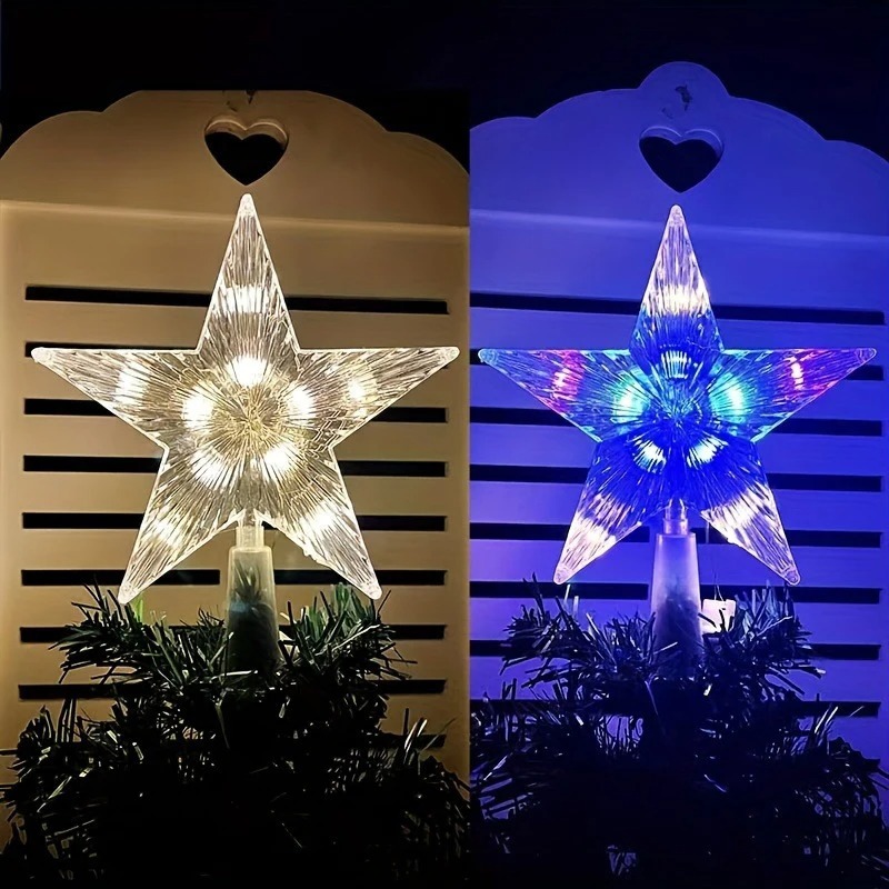 15cm Christmas Decoration Glow - Star Tree Topper 리뷰 및 가격