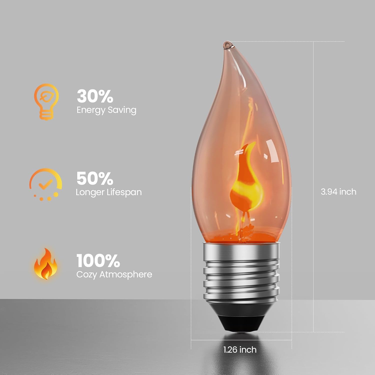 E26 Flame Light Bulbs, Flicker - Christmas Lights Outdoor 리뷰 및 가격
