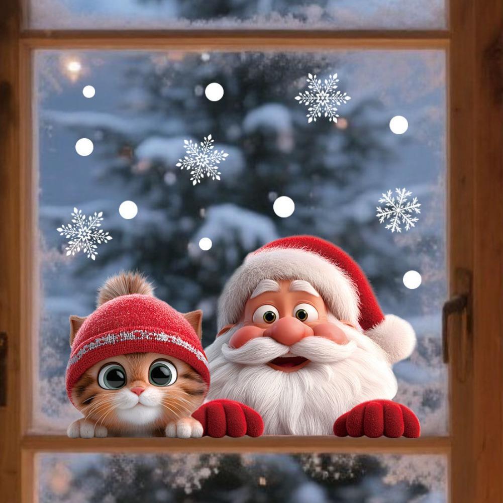 2pcs Christmas Window Clings S - Snowflake Window Decal 리뷰 및 가격