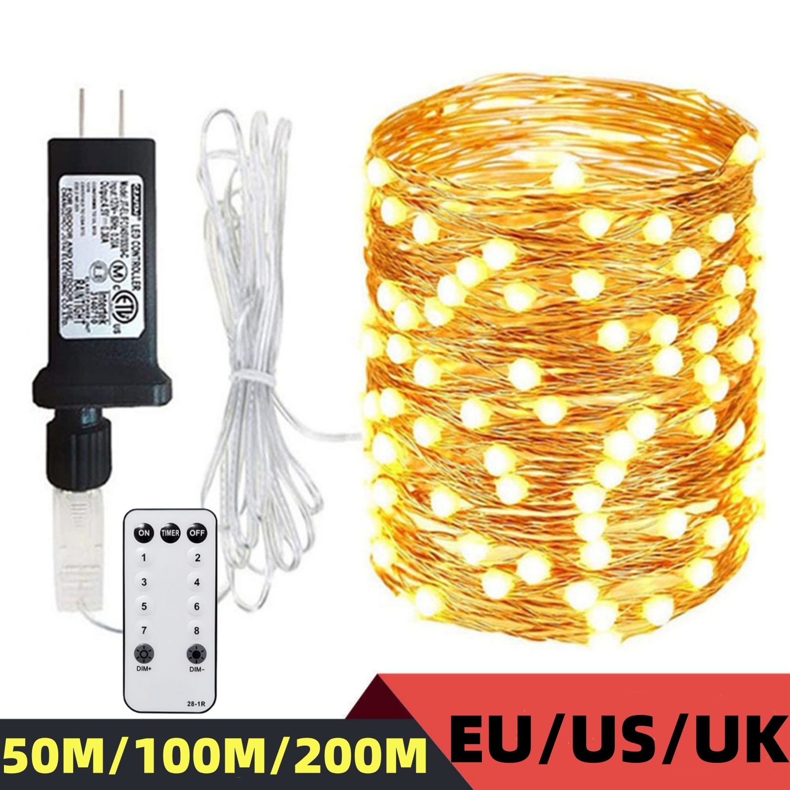 50M 100M 200M Fairy Lights Sil - Led Fairy String Lights 리뷰 및 가격