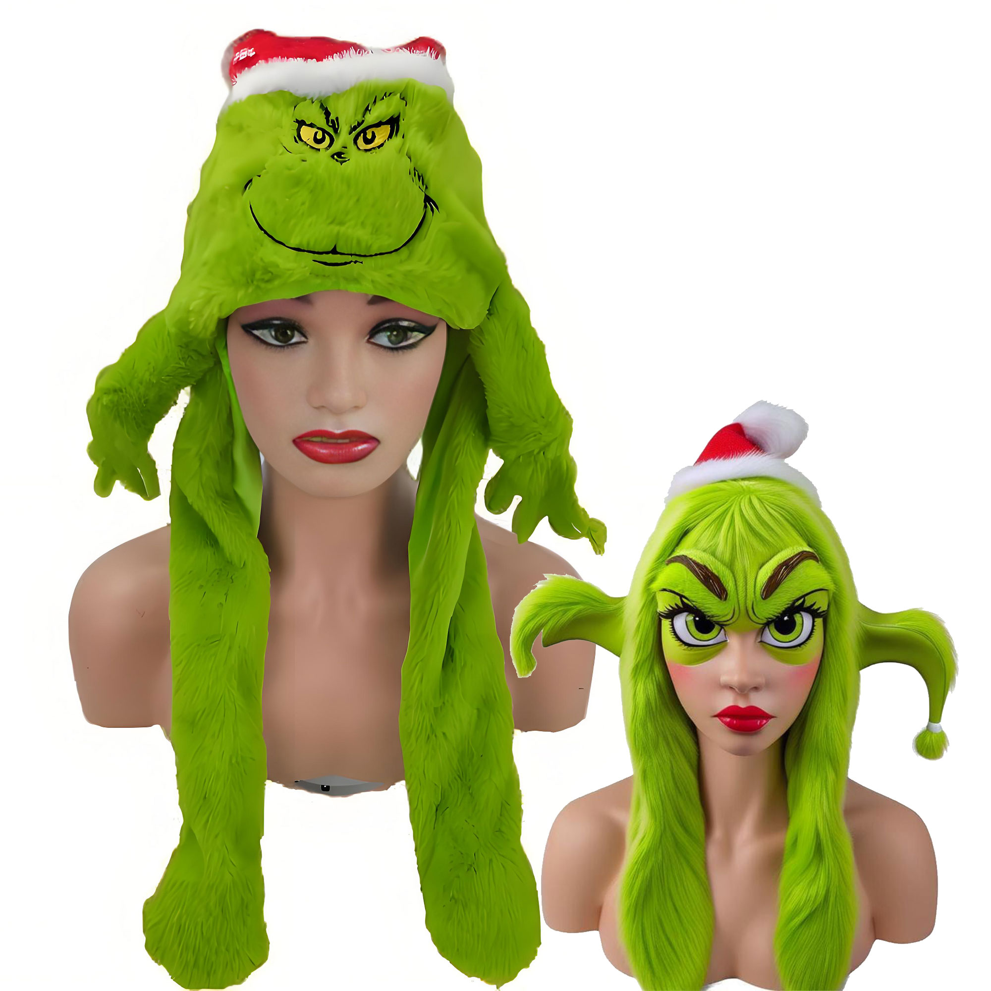 Plush Grincese Hat Cap Scarf C - Santa Hat Plush 리뷰 및 가격