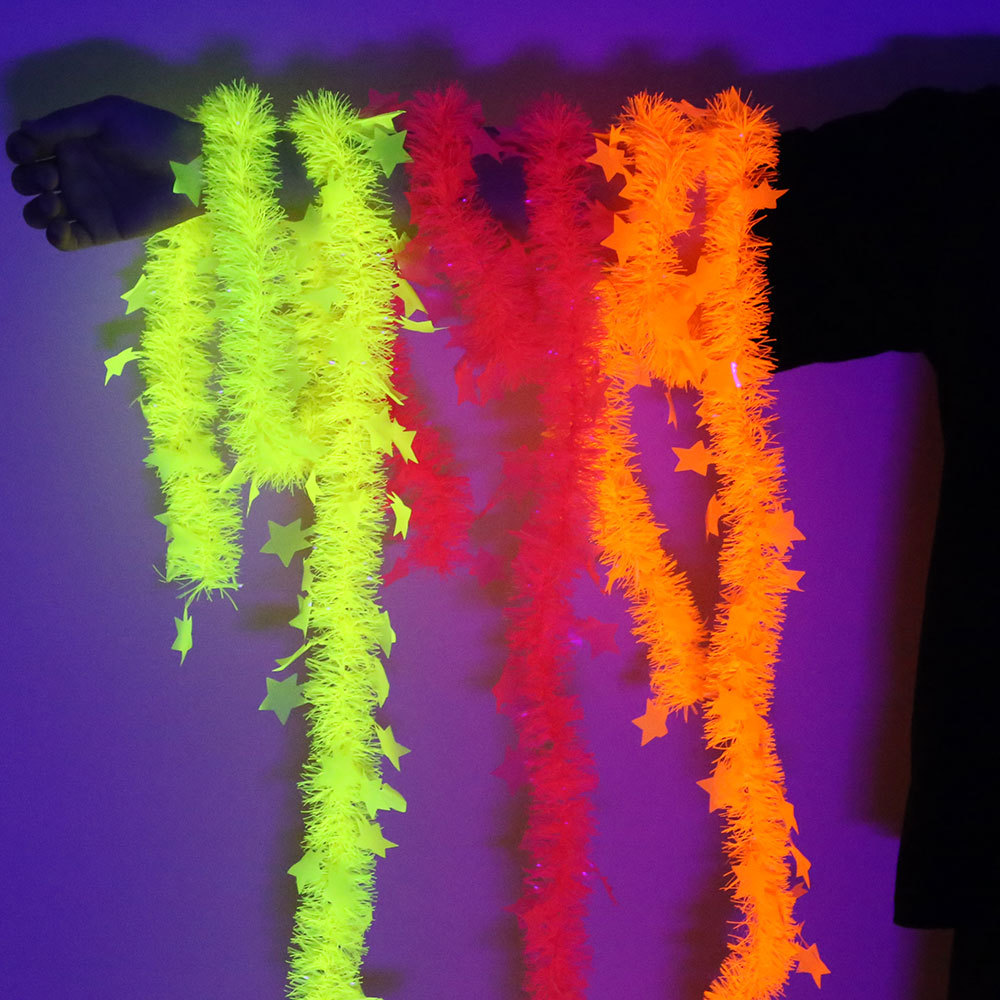 Birthday Theme Fluorescent Mac - Tinsel Garland Decoration 리뷰 및 가격