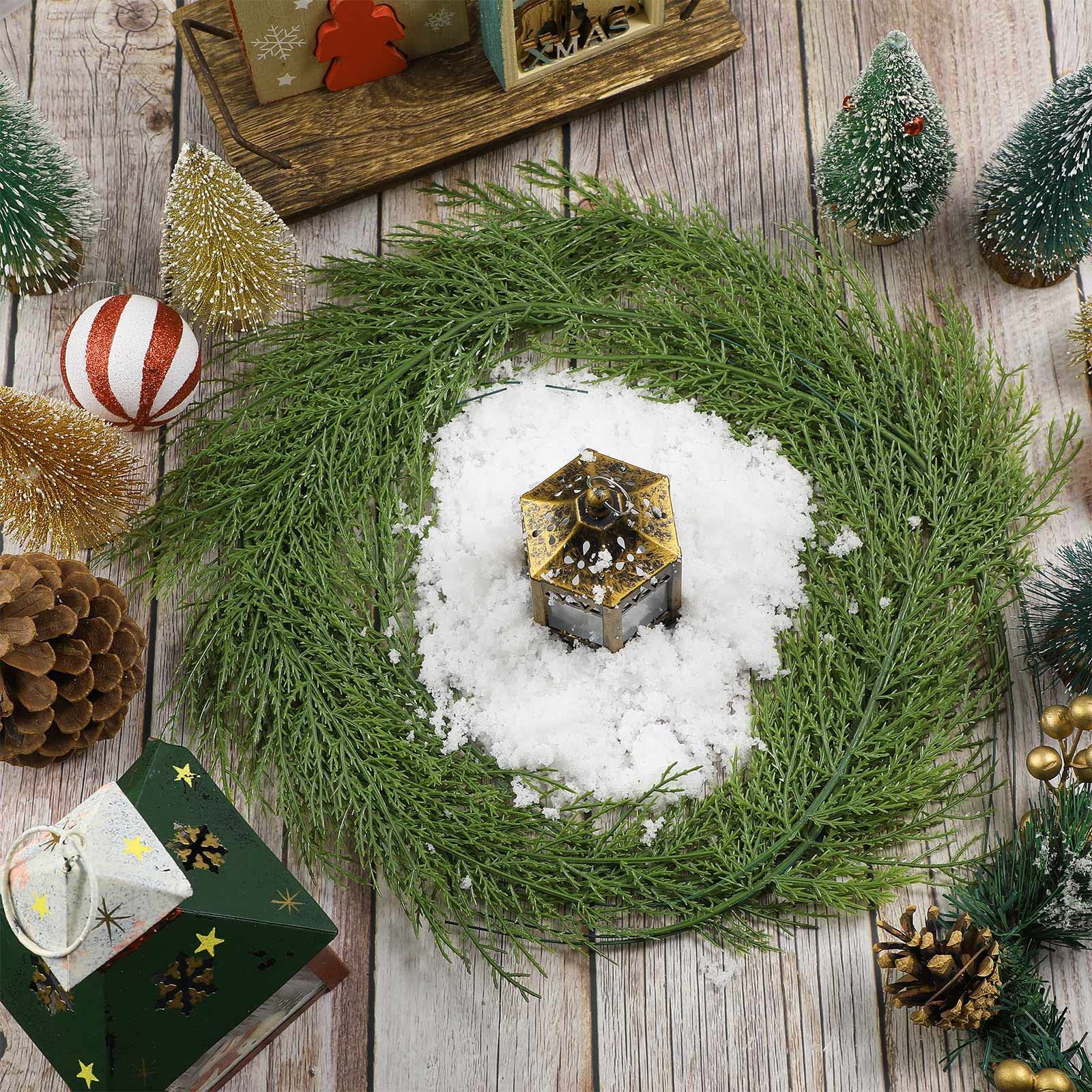 20Pcs Artificial Pine Sprigs F - Christmas Wreath Fake 리뷰 및 가격
