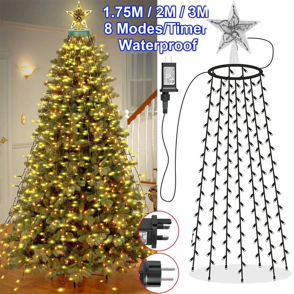 8 Modes Timer LED Christmas Tr - Star Tree Topper 리뷰 및 가격