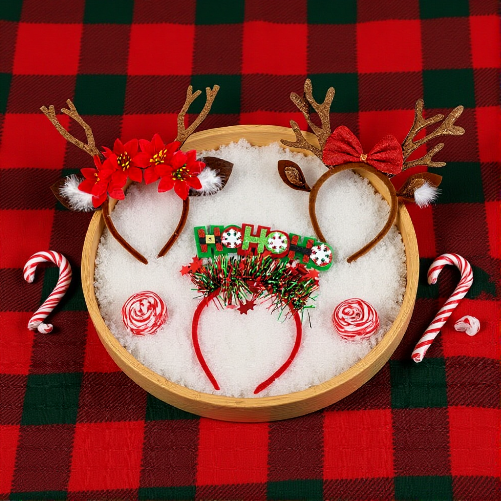 Merry Christmas Headband Reind - Reindeer Antlers Headband 리뷰 및 가격