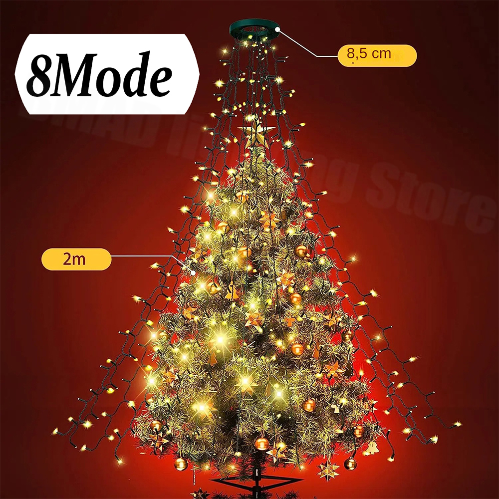 Christmas Tree Waterfall Light - Led Fairy String Lights 리뷰 및 가격