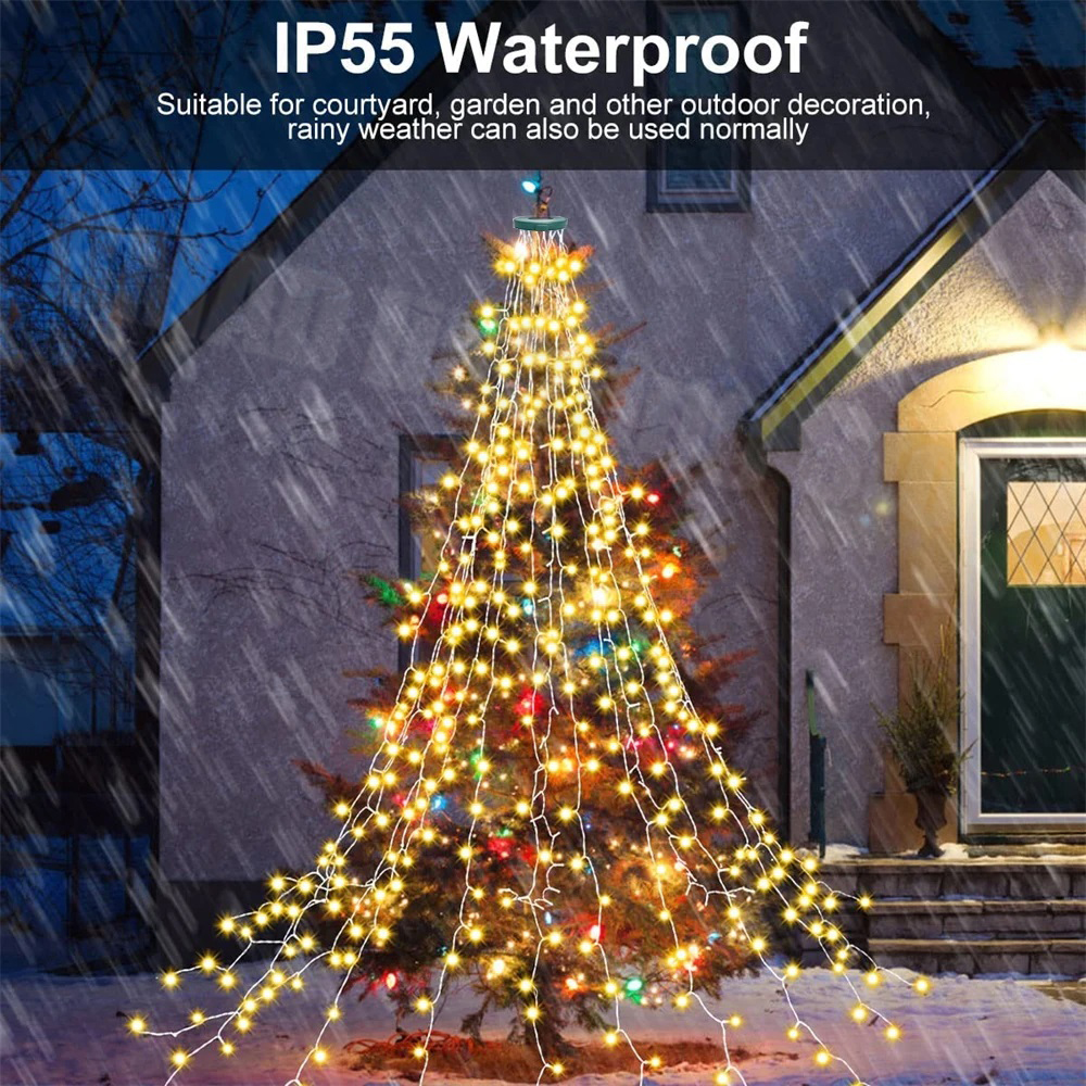 Christmas Tree Waterfall Light - Led Fairy String Lights 리뷰 및 가격