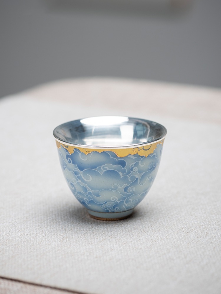 Porcelain wrapped silver cup,  - Gift Box Wrap Set 리뷰 및 가격