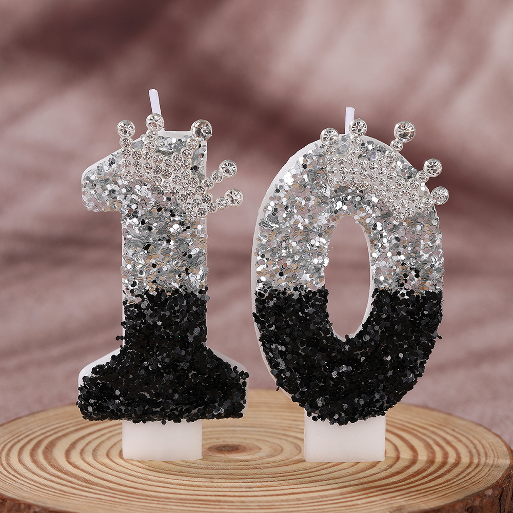 Black Silver Gradient Crown Ha - Holiday Candle Set 리뷰 및 가격