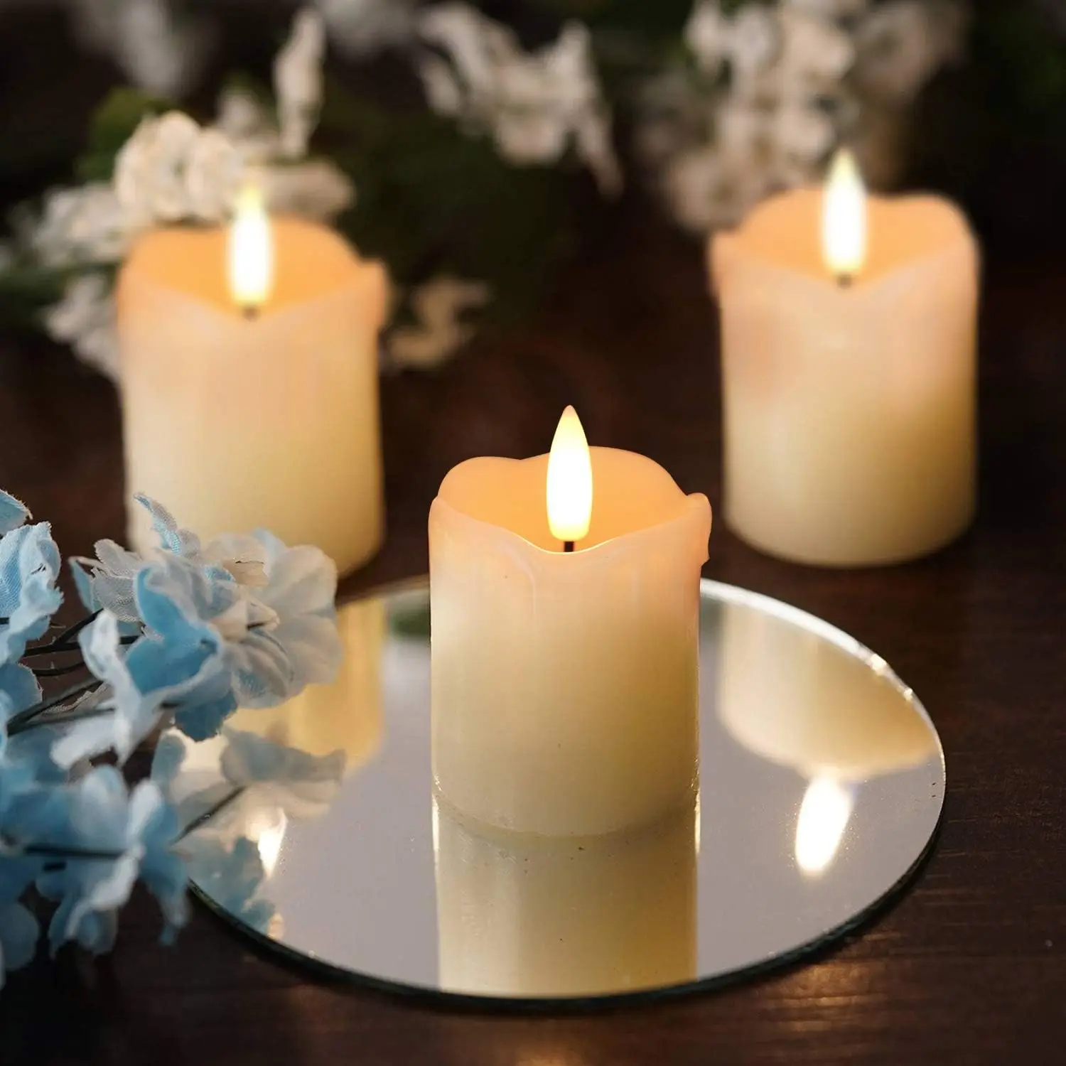 Flameless Votive Candles with  - Holiday Candle Set 리뷰 및 가격