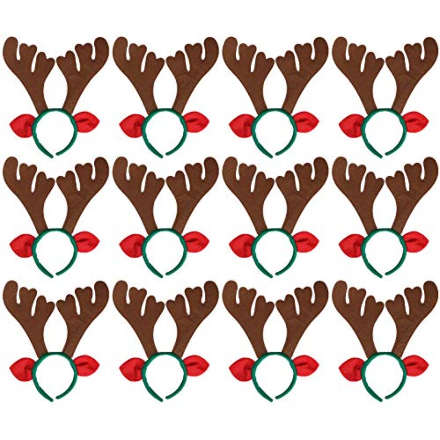 Max Fun 12Pcs Christmas Reinde - Reindeer Antlers Headband 리뷰 및 가격